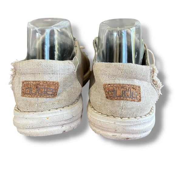 Hey Dude Wendy Natural Rosemary canvas loafers Women’s casual size 9 - Picture 4 of 7